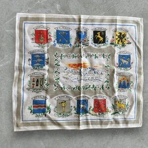 Vintage linen Sicily Italy handkerchief